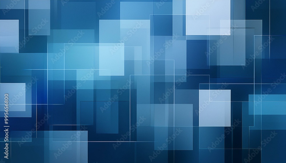 Poster blue and grey glossy squares abstract tech banner design. modern abstract blue background design wit
