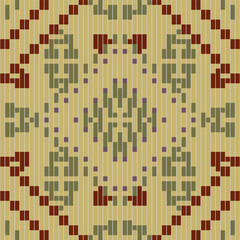 Shawl Traditional Pattern Backgroundfolk Embroidery, Aztec Geometric Ornament Print. Design for Carpet, Wallpaper, Clothing, Wrapping, Fabric