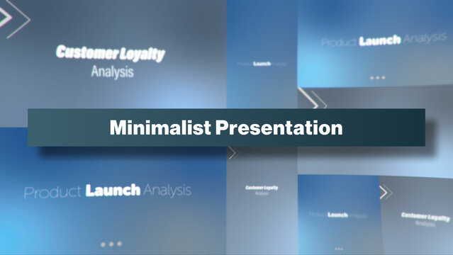 Minimalist Presentation | Multi-Resolutions and Color Control Panel