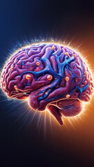 3d rendered illustration of human brain