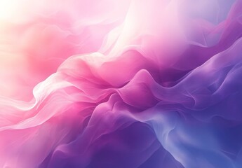 Fototapeta premium Abstract pink, purple and blue waves.