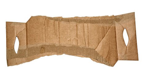 morceau de carton déchiré PNG sur fond transparent
