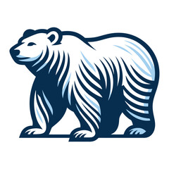 Polar bear vector and illustration.