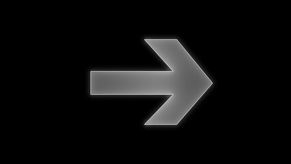  right arrow pointer icon sign symbol in trendy flat style.