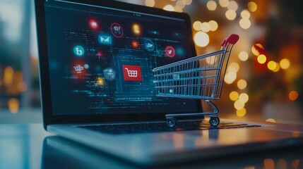 notion of digital marketing commerce internet sales, advertising of goods and services using digital platforms, including websites, email, social media, search engines, and digital marketing goals