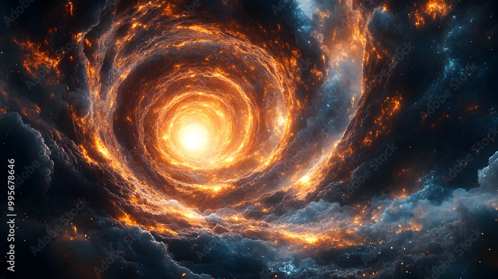 Poster multiverse dimensions portals to parallel realities in vibrant digital abstraction