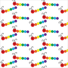 rainbow inset pattern design