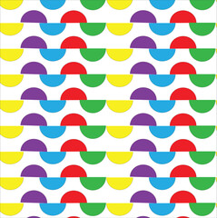 geometric rainbow pattern design