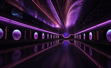 Abstract vector background. Dark iridescent texture effect. 3D waving particles .