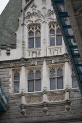 Architectural detail of London Tower Bridge, London Architecture, England United Kingdom Britain
