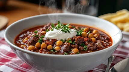 The Hearty Stew in Bowl