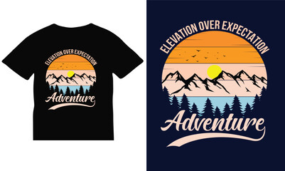 Retro Vintage Outdoor Typography T-shirt Design