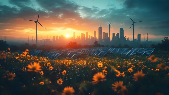 Renewable Energy Smart Grid Sustainable Energy Infrastructure in a Modern City