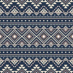 Ancient echoes Aztec geometric seamless patterns southwest Navajo Native American tribal ethnic colorful for textile printing