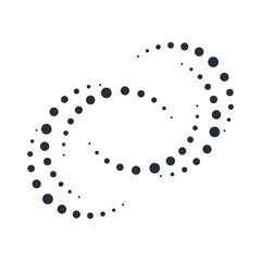 Abstract movement of waves, streams.Vector illustration on white background.