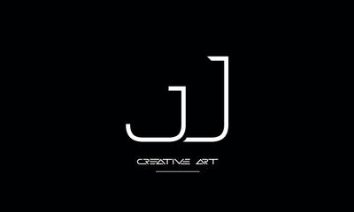 JJ, J abstract letters logo monogram