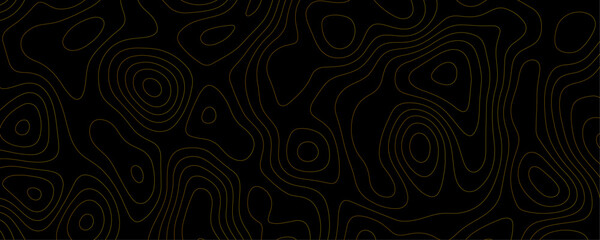 Abstract Topography Design with Dark Background and Geometric Relief Lines for a Modern Cartography Template
