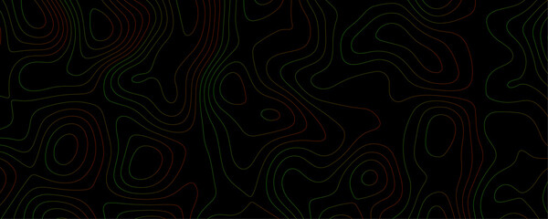 Abstract Black Topographic Map Design Featuring Wavy Contours and Geometric Terrain Patterns on a Dark Background
