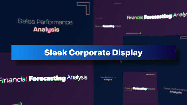 Sleek Corporate Display | Multi-Resolutions and Color Control Panel