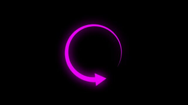 Refresh button icon animation, circle arrow icon set, reload, rotation on background