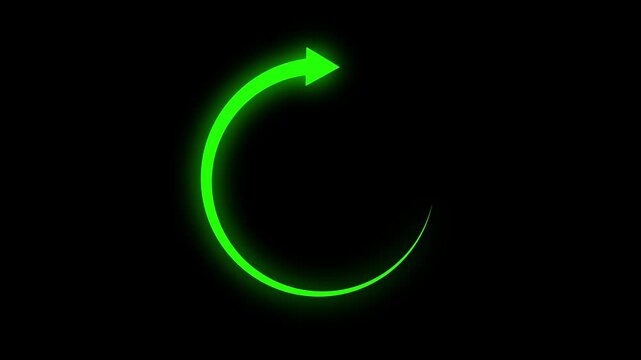 Refresh button icon animation, circle arrow icon set, reload, rotation on background