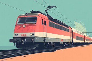 Train graphics, Graphic design, vector graphics, Simple lines, vector art, illustration