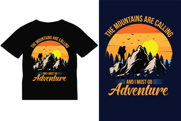 Retro Vintage Outdoor Typography T-shirt Design