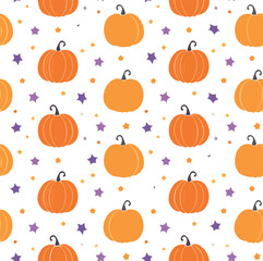 Halloween vector seamless pattern
