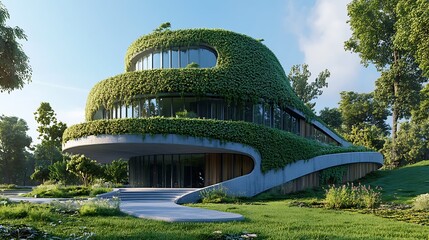 Modern Architecture in a Tranquil Setting