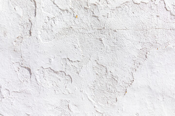 pattern of white plaster wall in typical mediterranean style, wall of old house, harmonic structure