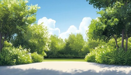 Botanical Gardens Arboreal Beautyillustration