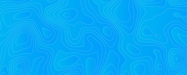 Geometric Topographic Map Design with Wavy Lines and Marine Navigation Patterns for a Futuristic Blue Ocean-Themed Illustration
