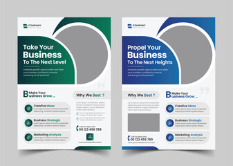 Creative Corporate & Business Flyer Template, Brochure Template Design, abstract business flyer, vector template design. Brochure design, cover, annual report, poster