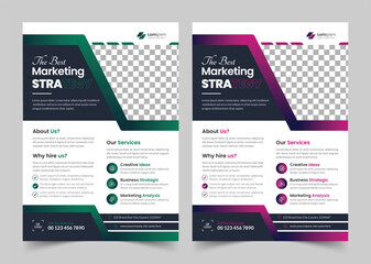 Creative Corporate & Business Flyer Template, Brochure Template Design, abstract business flyer, vector template design. Brochure design, cover, annual report, poster