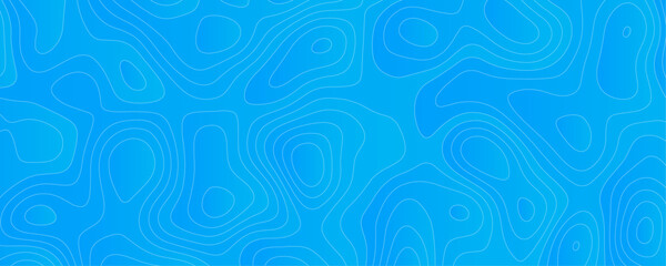 Abstract Geometric Topography Design with Wavy Contour Lines and Ocean Depth Patterns for a Navy Blue Digital Map Background
