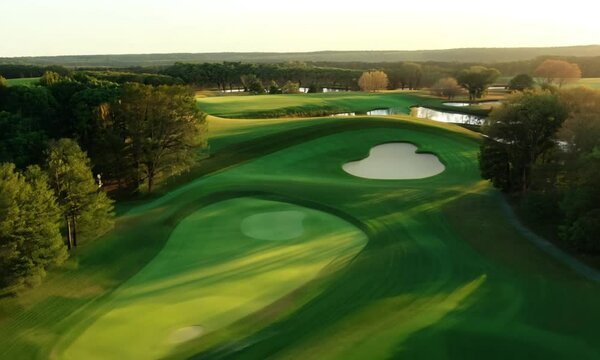 Aerial View of a Golf Course