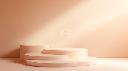 Modern Abstract Geometric Stages with Pastel and Neon Lighting for Minimalist Artistic and Futuristic Set Design Featuring Circular Platforms, Soft Shadows, and Vibrant Colors in Contemporary Spaces