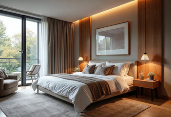 Obraz premium room with bed