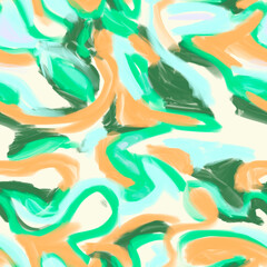 Abstract oil paint brush strokes seamless pattern