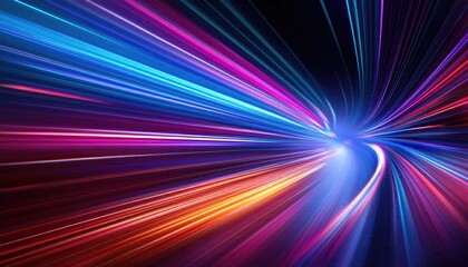 Warp Speed, Speed effects background, Speed of Light, A Journey Through Time and Space