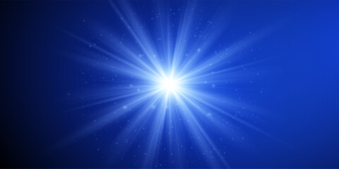 Fototapeta premium Realistic Highlights: Glowing Effects and Sunlight Reflection on Transparent Background