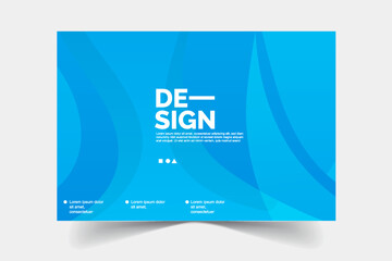 Abstract blue background templates design