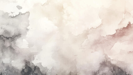 Abstract horizontal watercolor background. Hand drawn vector texture. Brush stroked painting pastel color watercolour