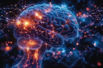 alzheimers puzzle portrait poignant illustration of human brain composed of jigsaw pieces some missing against a backdrop of neural connections conveying memory loss and cognitive challenges