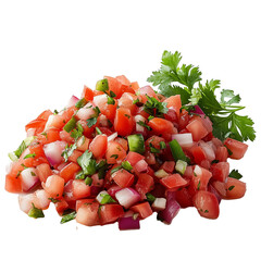 Pico de gallo The Salsa Fresca Isolated on Transparent Background, 