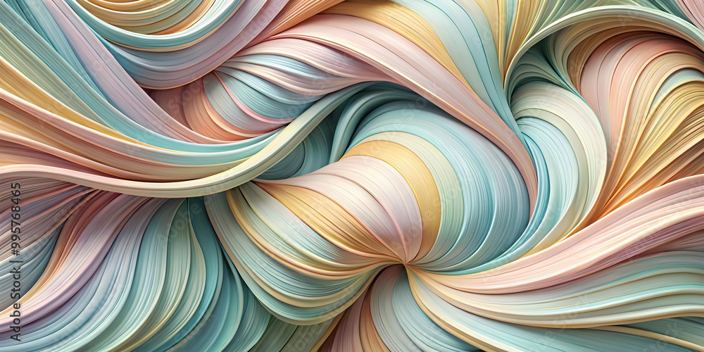 Poster abstract swirling pastel hues: a captivating abstract background image showcasing a mesmerizing swir