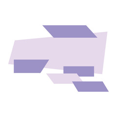 Super set different shape geometric text boxes. Colored abstract shapes for quote and text