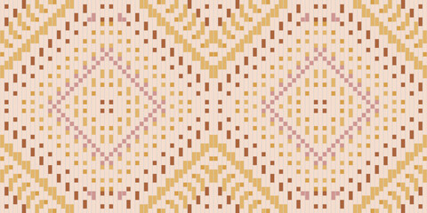 Fabric Pattern Geometric Patternsfolk Embroidery, Aztec Geometric Ornament Print. Design for Carpet, Wallpaper, Clothing, Wrapping, Fabric
