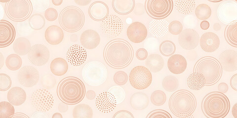 Blush Circles Abstract Pattern 