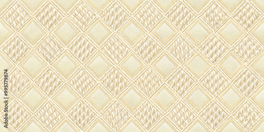 Aufkleber geometric diamond pattern: a seamless pattern of interlaced diamond shapes, creating a sophisticated